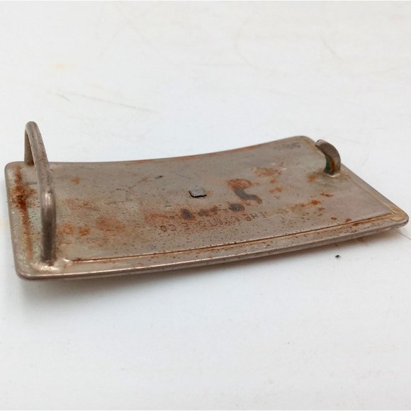 Distressed Horse Belt Buckle Vintage Cowboy Rodeo Lyntone Country Western Wear - Picture 4 of 9